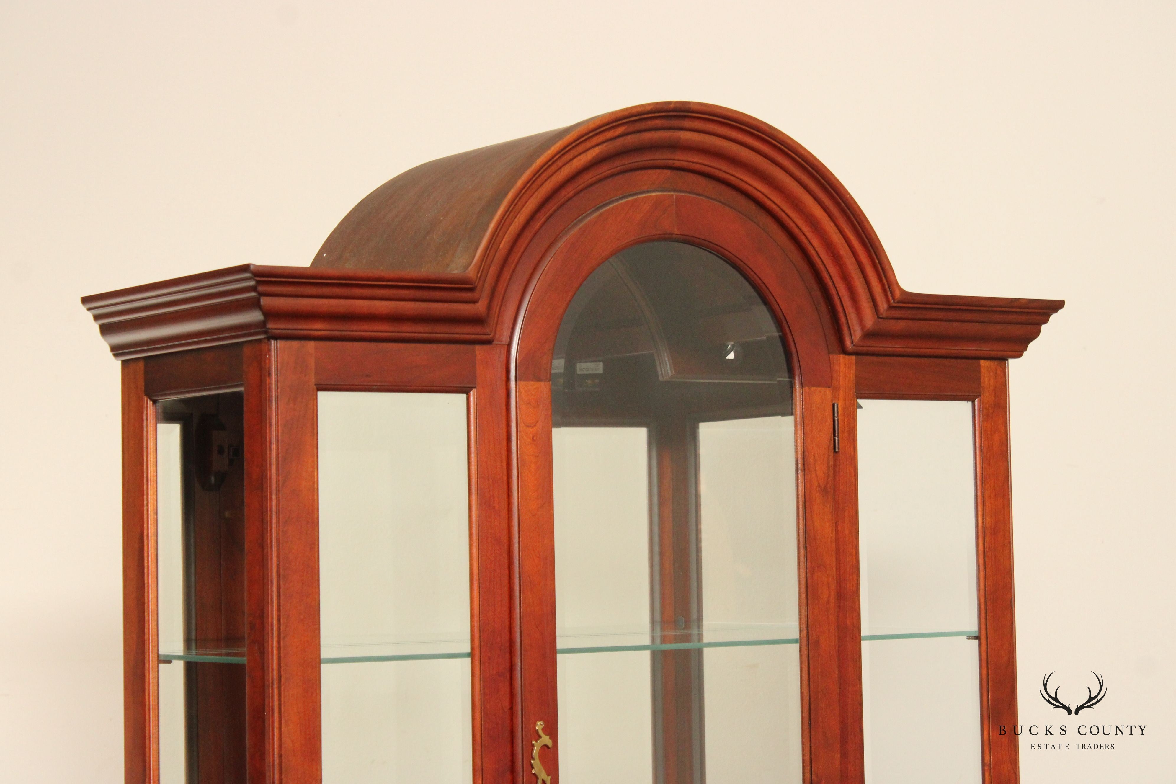 Transitional Style Cherry Display or China Cabinet