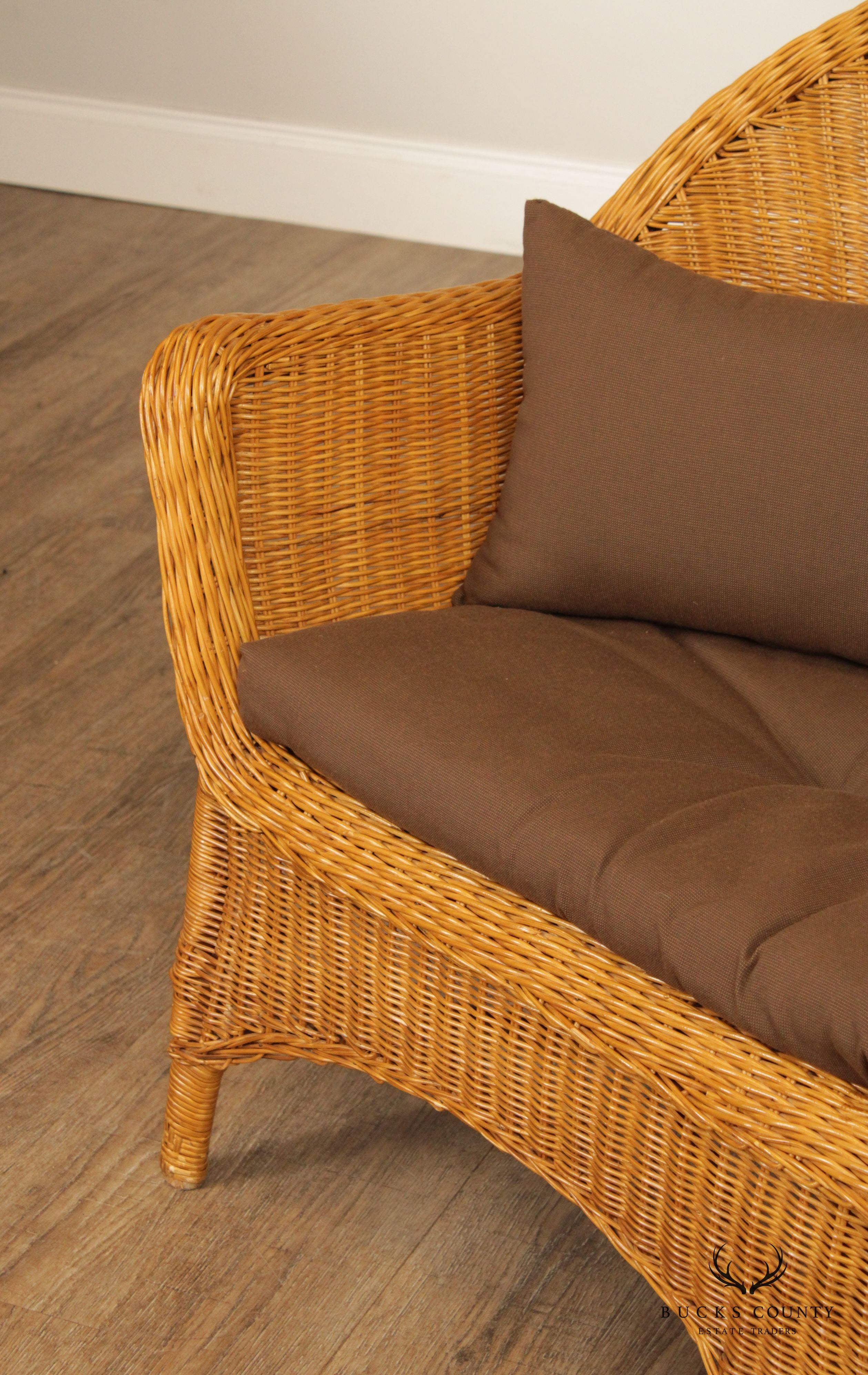 The Company Store Wicker Loveseat