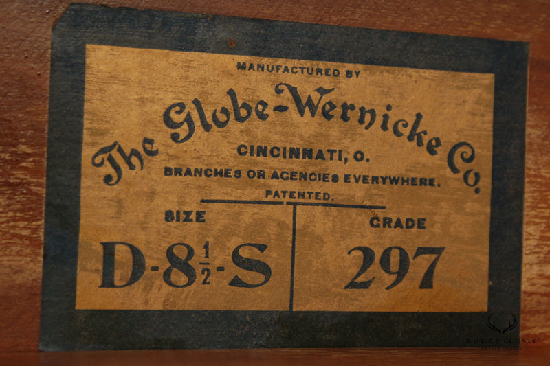 Globe Wernicke Antique Oak Pair Barrister Bookcases
