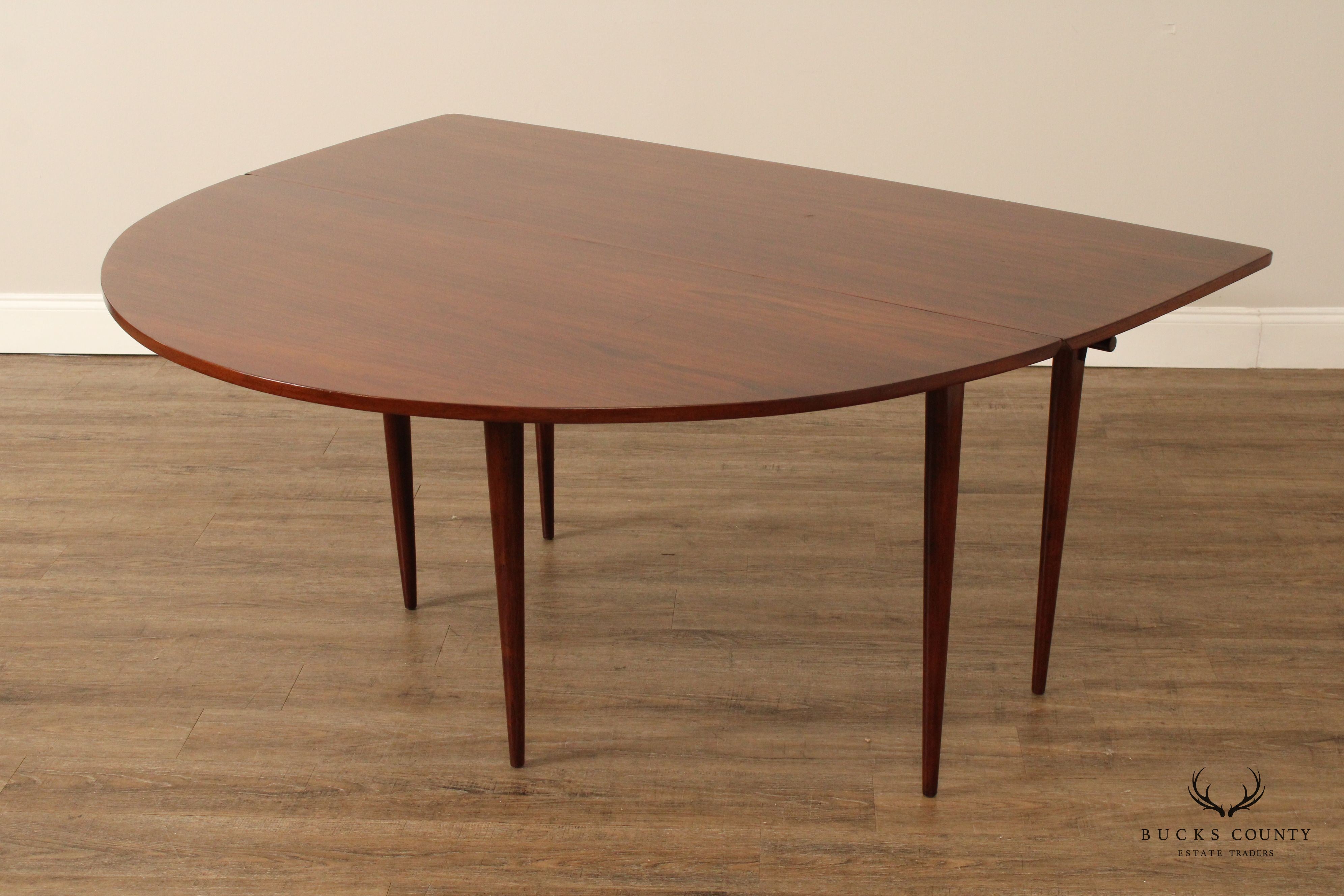 Nakashima for Widdicomb Mid Century Modern Drop-Leaf Walnut Dining Table