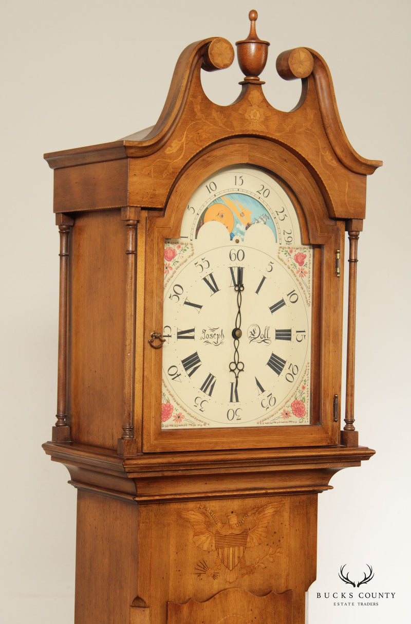 The Henry Ford Museum Reproduction Inlaid Walnut Tall Case Clock