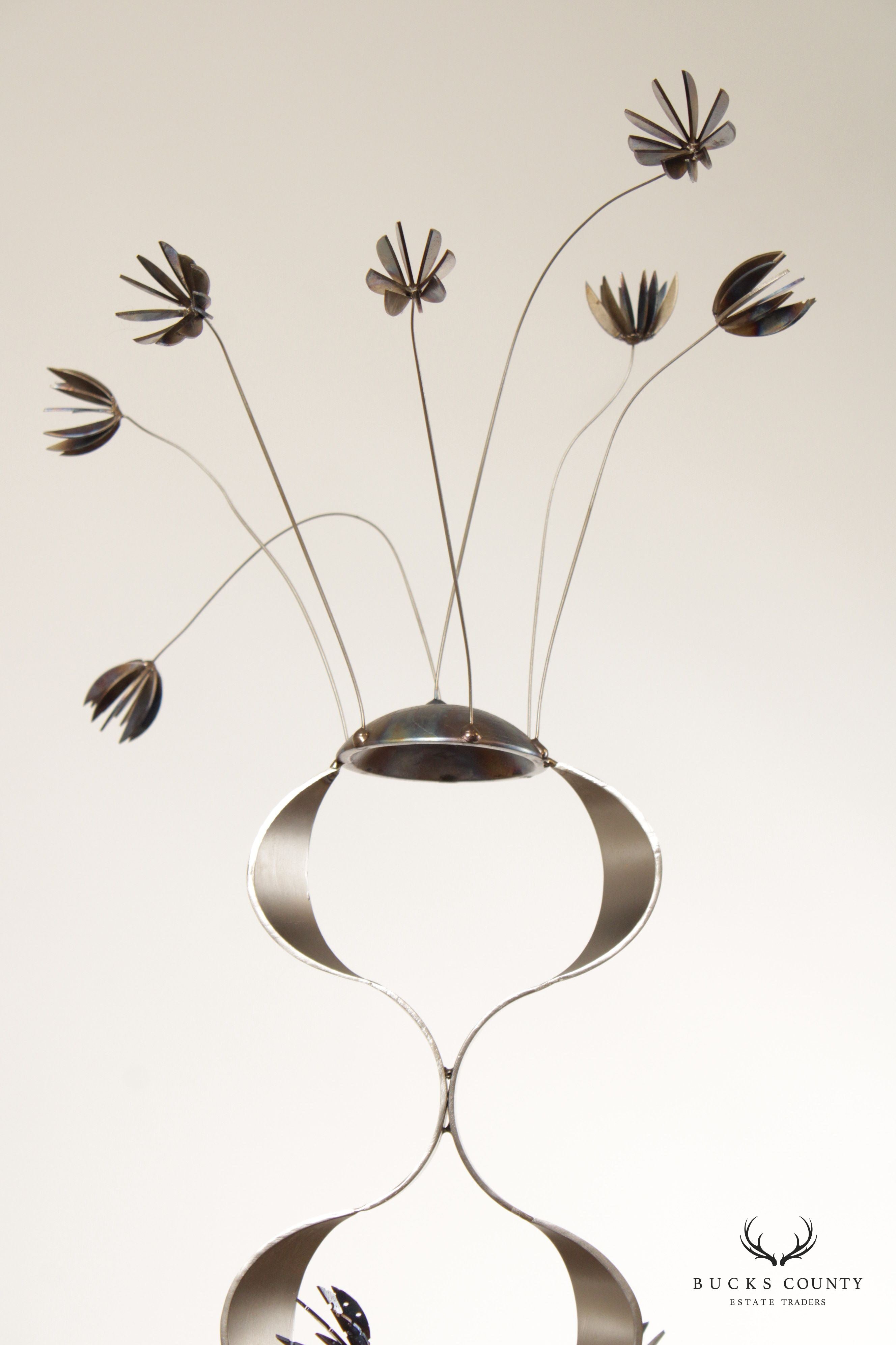 Paul Kocaj Contemporary Kinetic Titanium Metal Sculpture