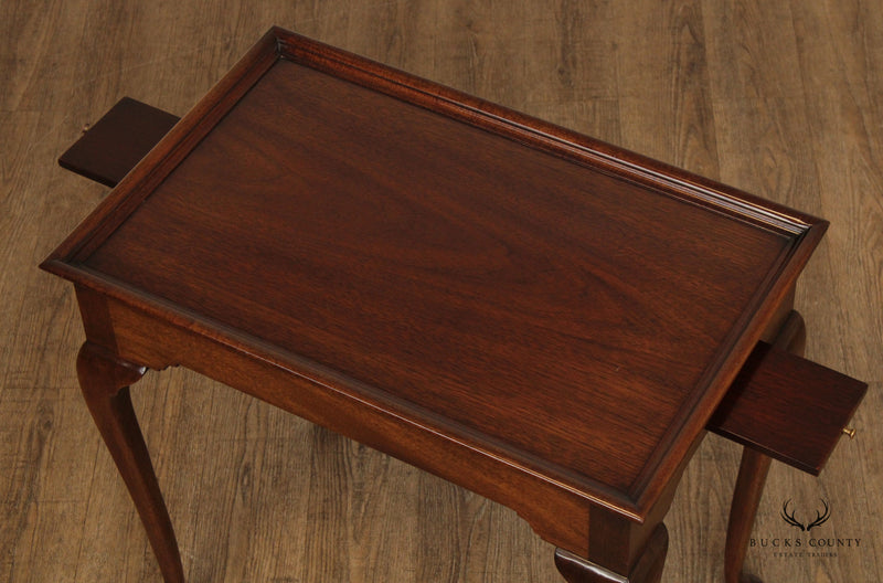 Kindel Queen Anne Style Mahogany Tea Table