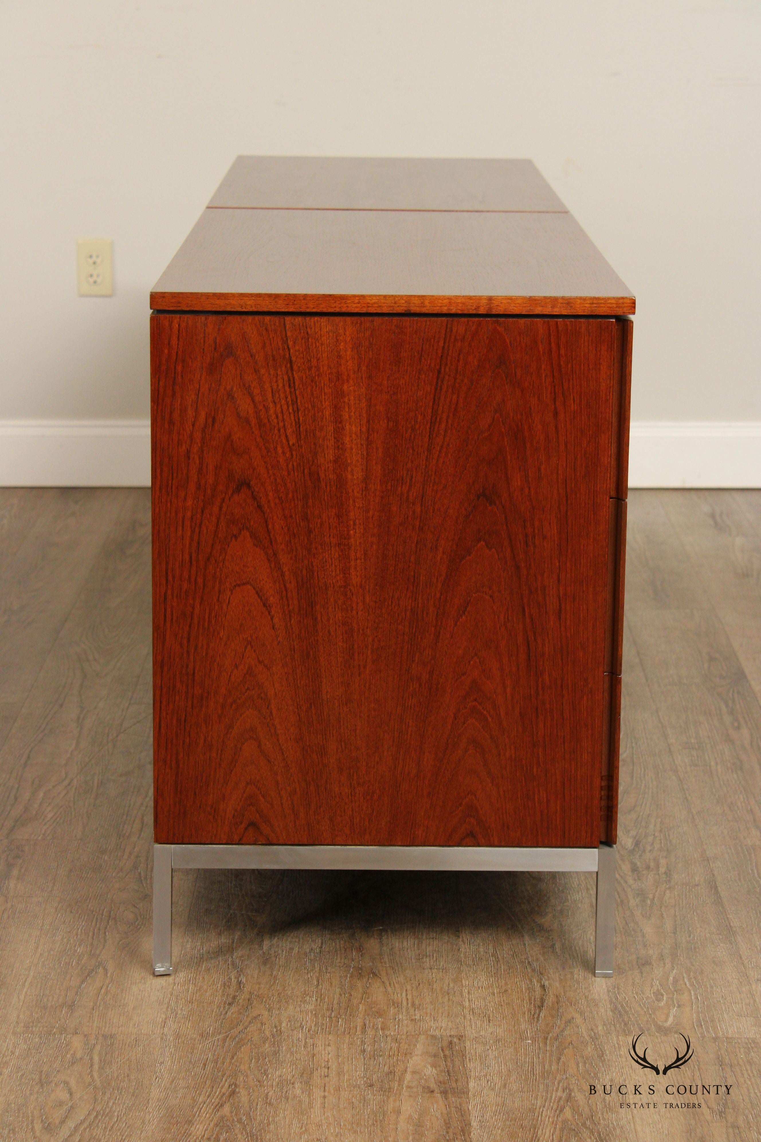 Floence Knoll Mid Century Modern Teak Double Dresser