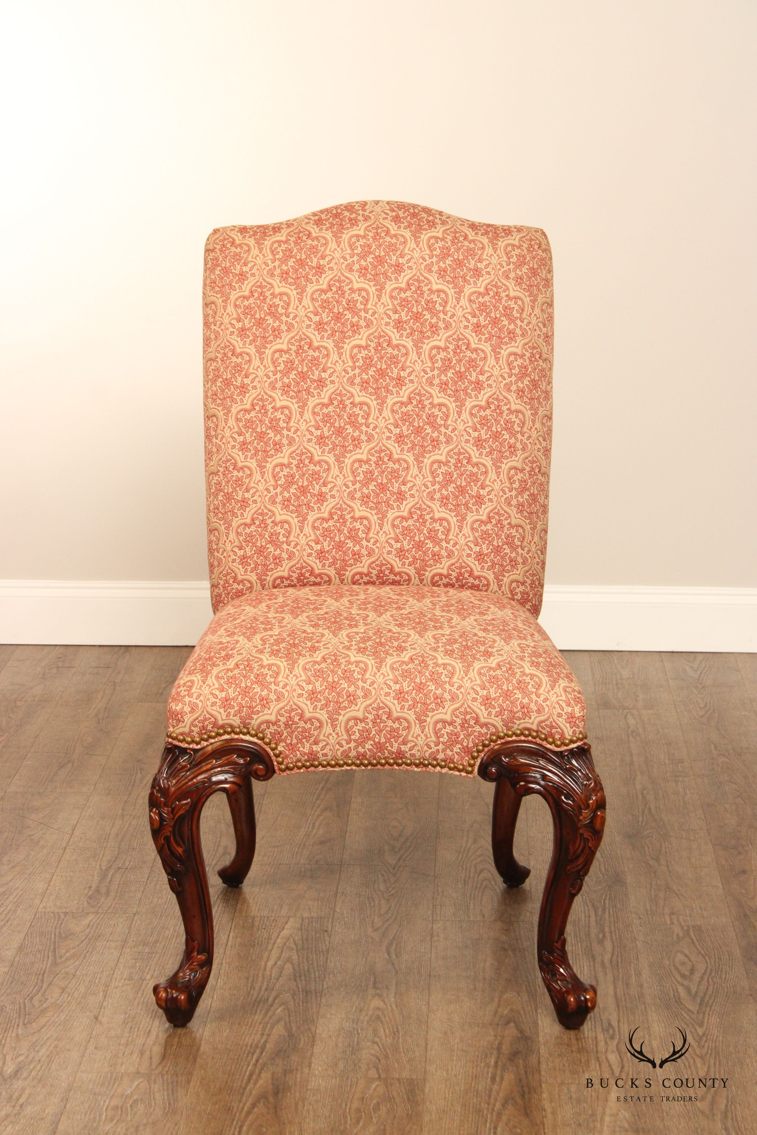 Theodore Alexander Althorp Living History Carved Mahogany Side Chair