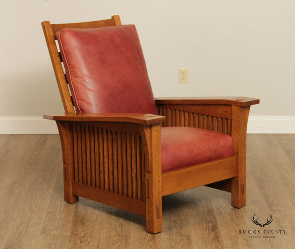 Stickley Mission Collection Oak Spindle Morris Chair