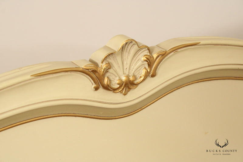Drexel 'Touraine' French Provincial Style Painted Full-Size Bed Frame