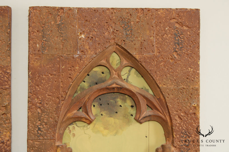Vintage Gothic Style Faux Stone Decorative Panels
