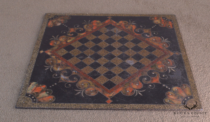 Antique Slate Chess Game Board (B)