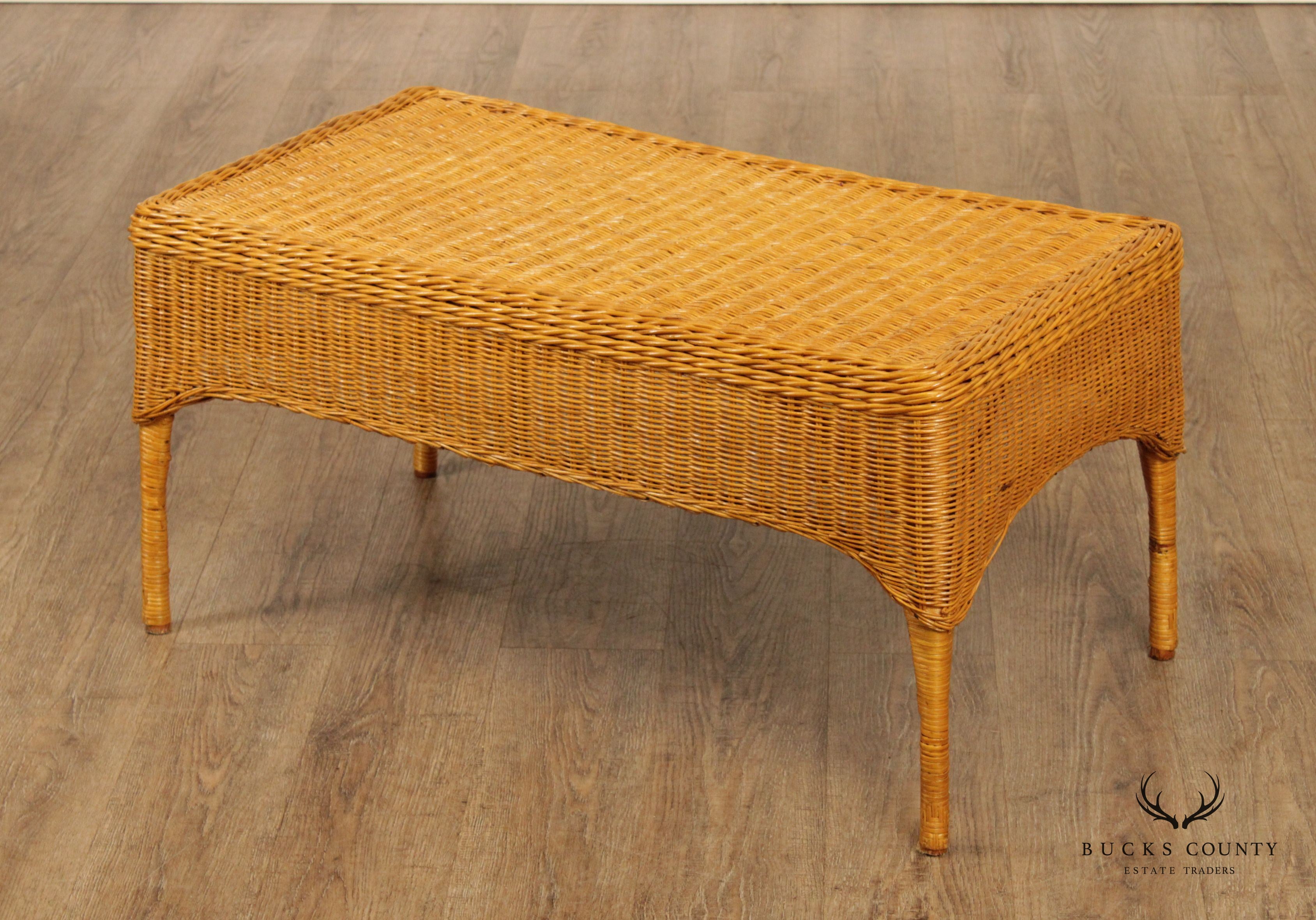 The Company Store Wicker Coffee Table