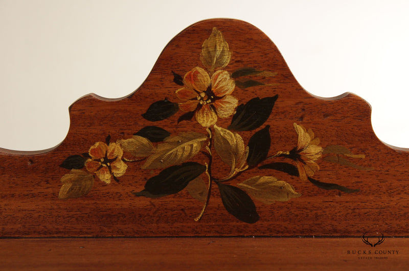 Ethan Allen Italian Painted Wall Hanging Spice Box