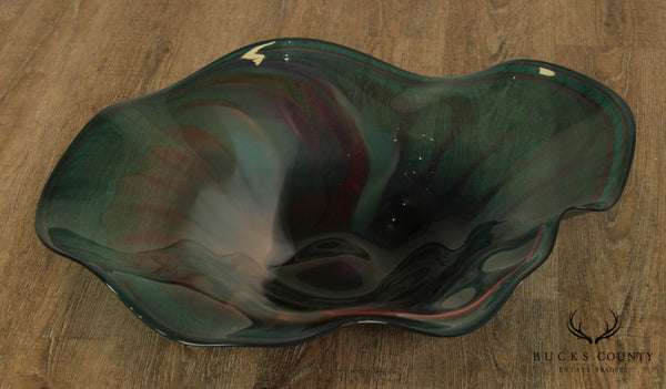 Vintage Handblown Art Glass Bowl