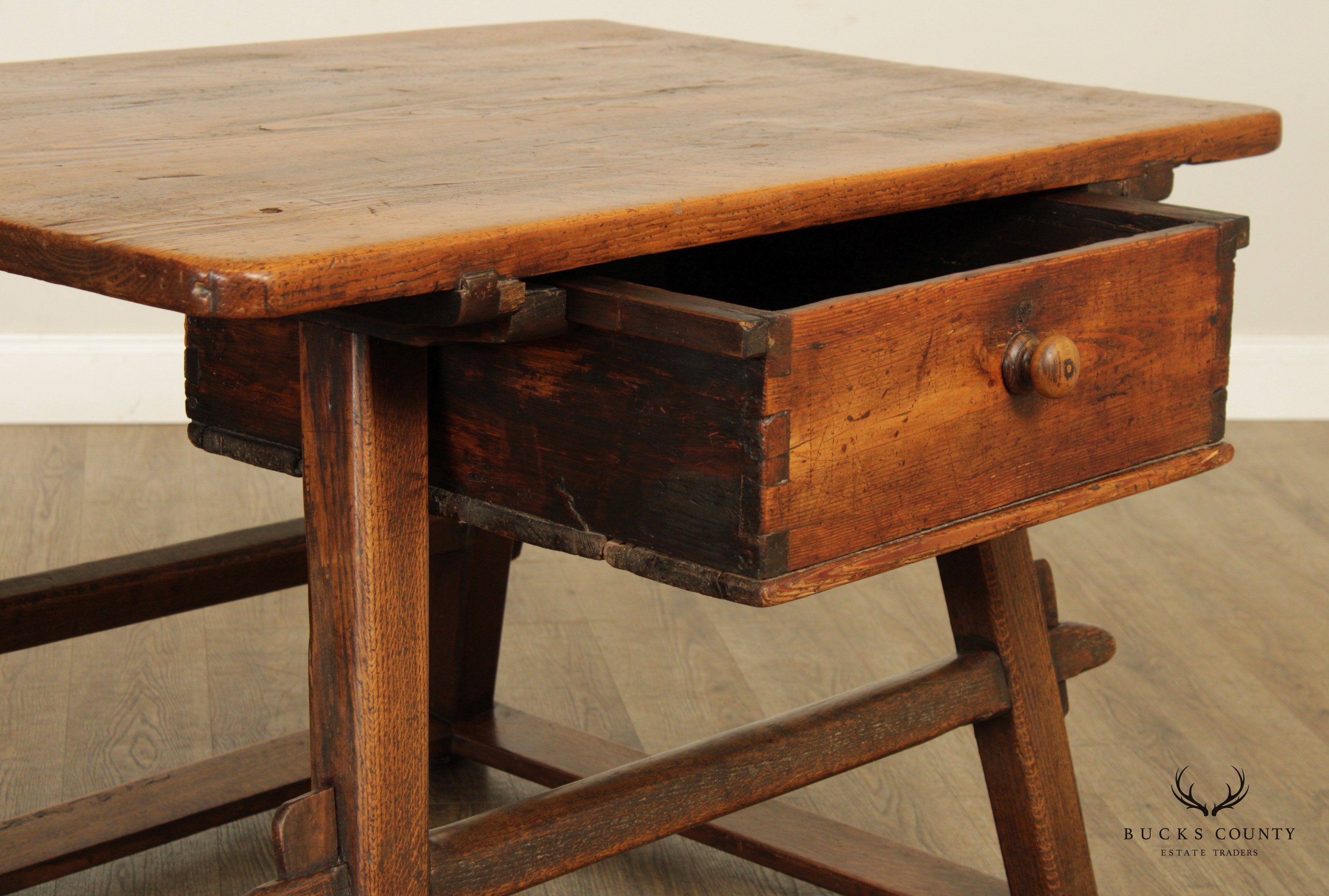 Antique 18th C. Rustic European Centre Table