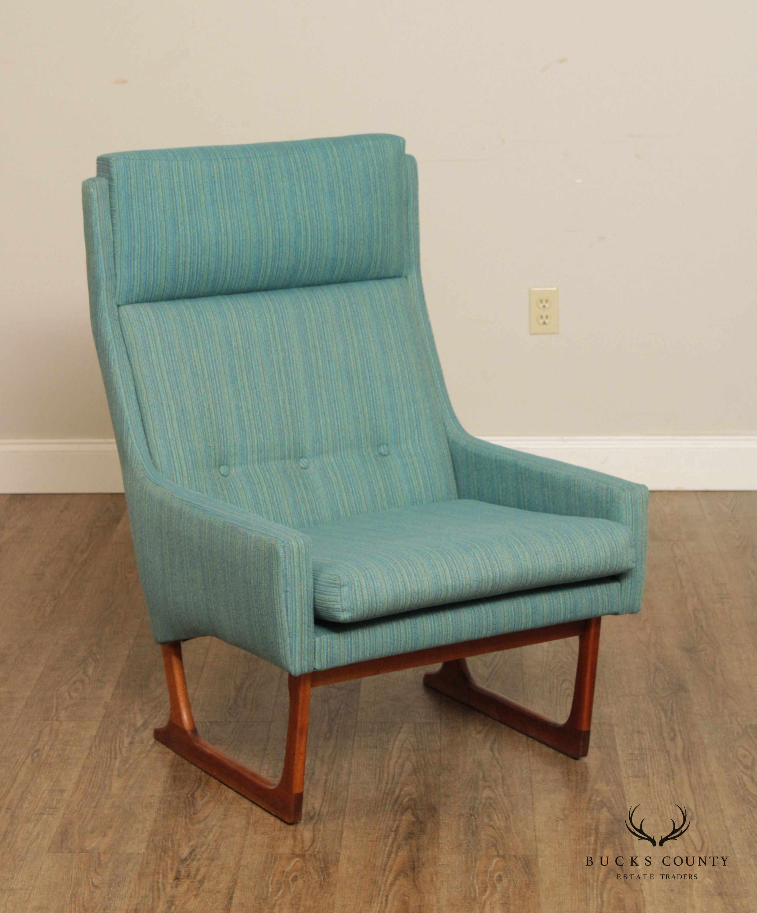 Hans Juergens Danish Modern Lounge Chair & Ottoman