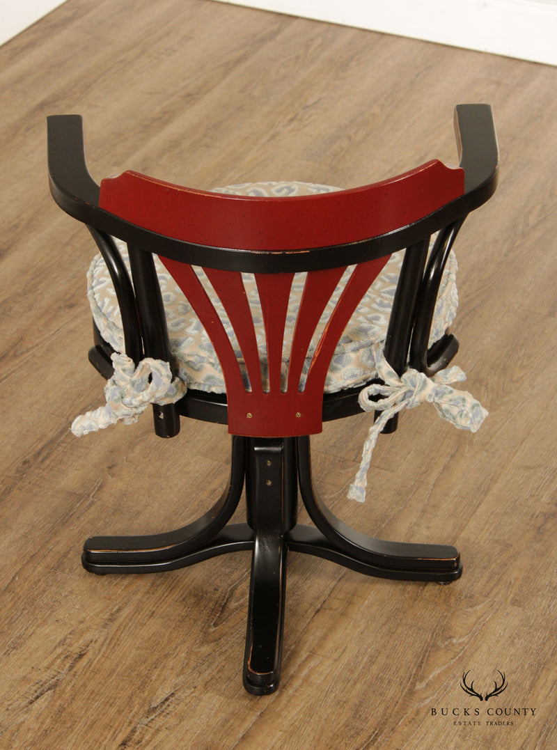 Vintage Thonet Style Swiveling Desk Chair