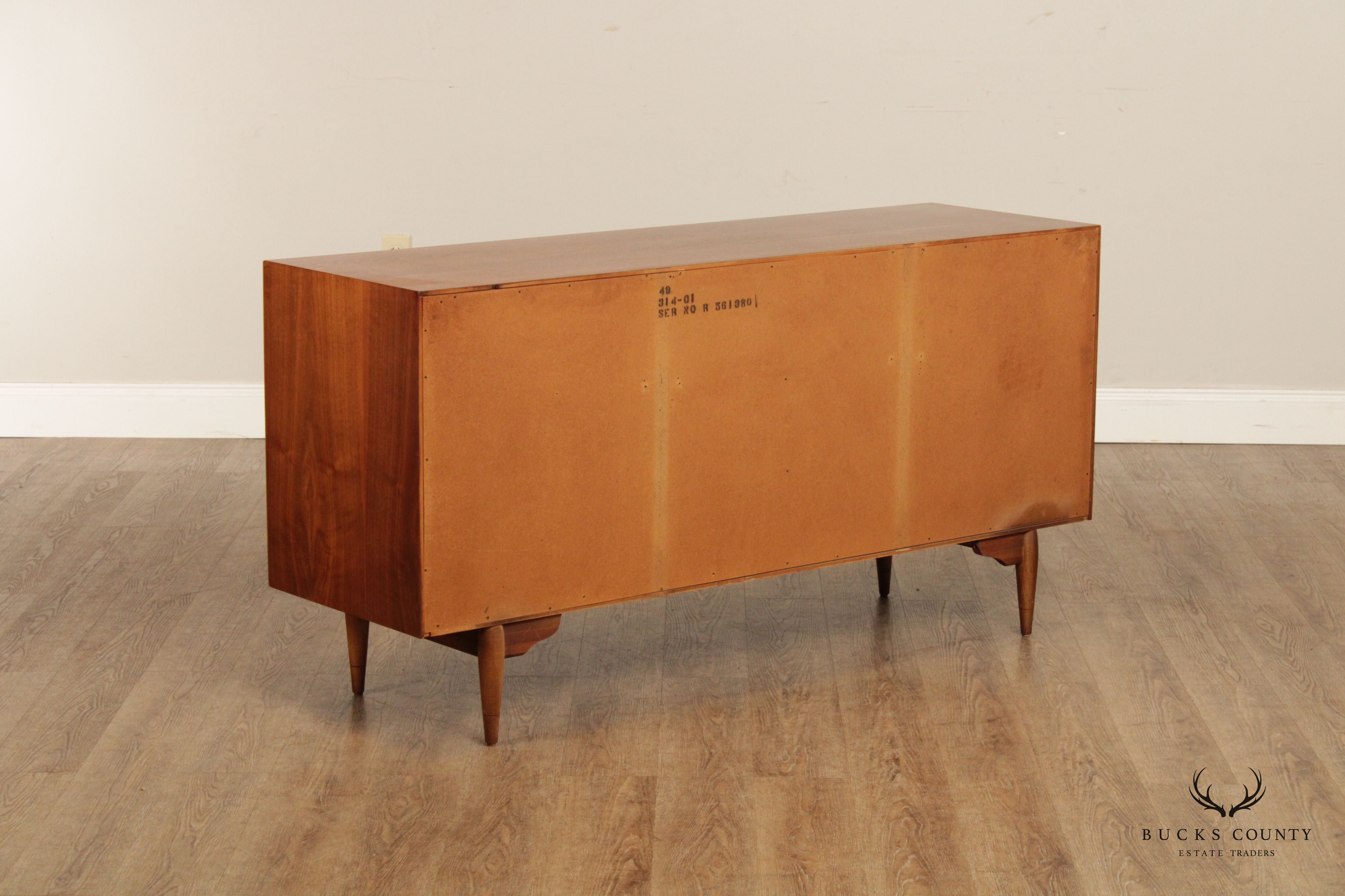 Lane Mid Century Modern Walnut Acclaim Long Dresser