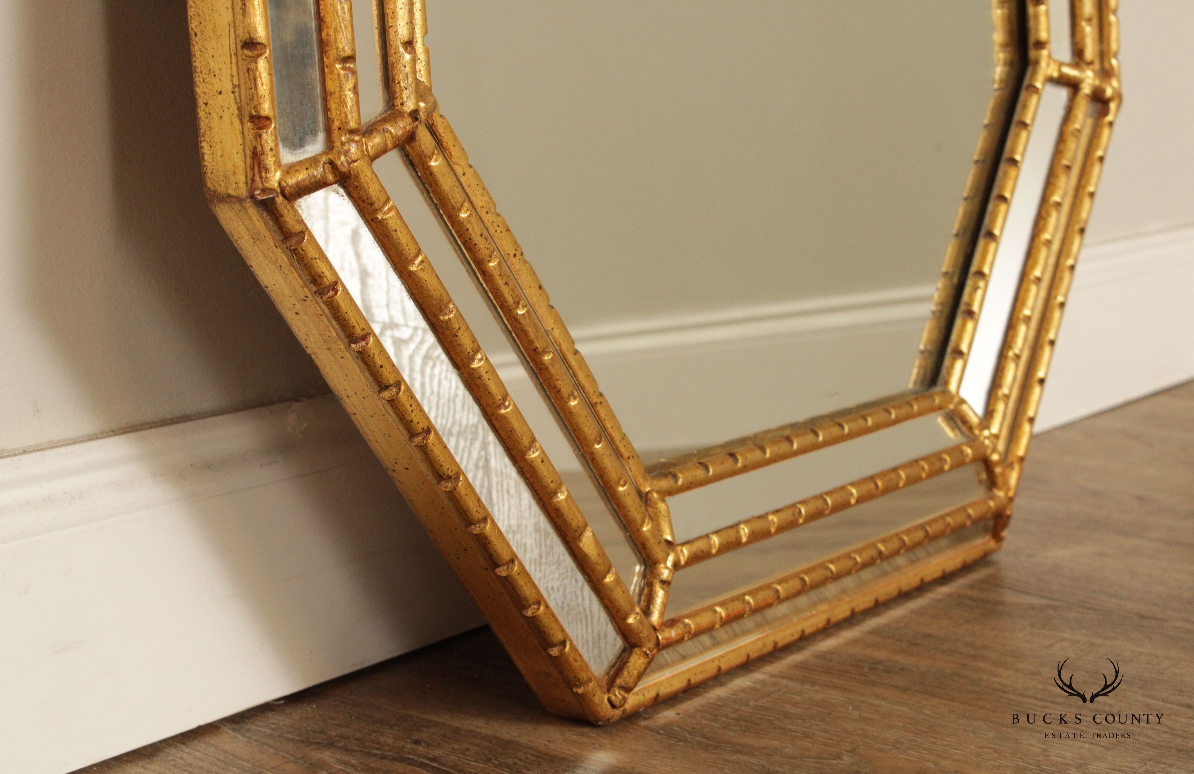 LaBarge Italian Hollywood Regency Gilt Frame Mirror