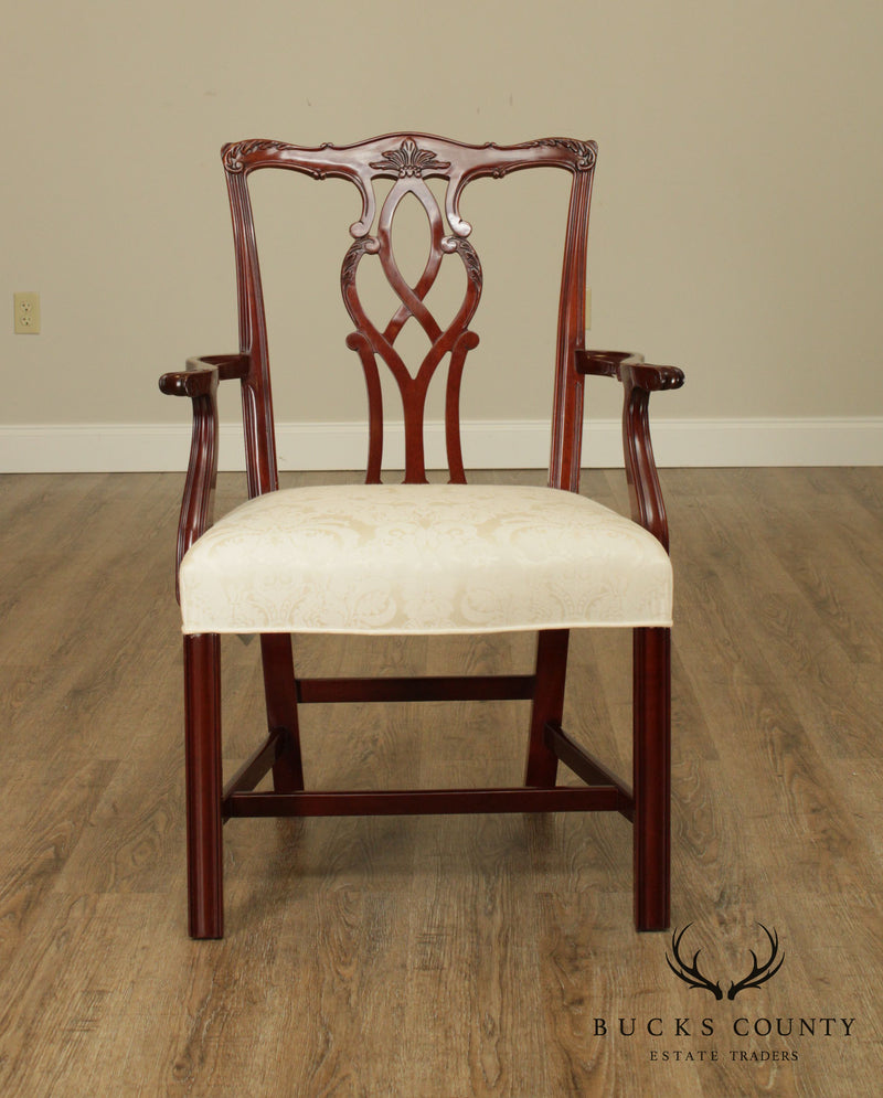 Kindel Chippendale Style Mahogany Armchair (B)