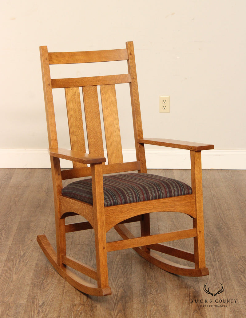 Stickley Mission Collection Harvey Ellis Oak Rocking Chair