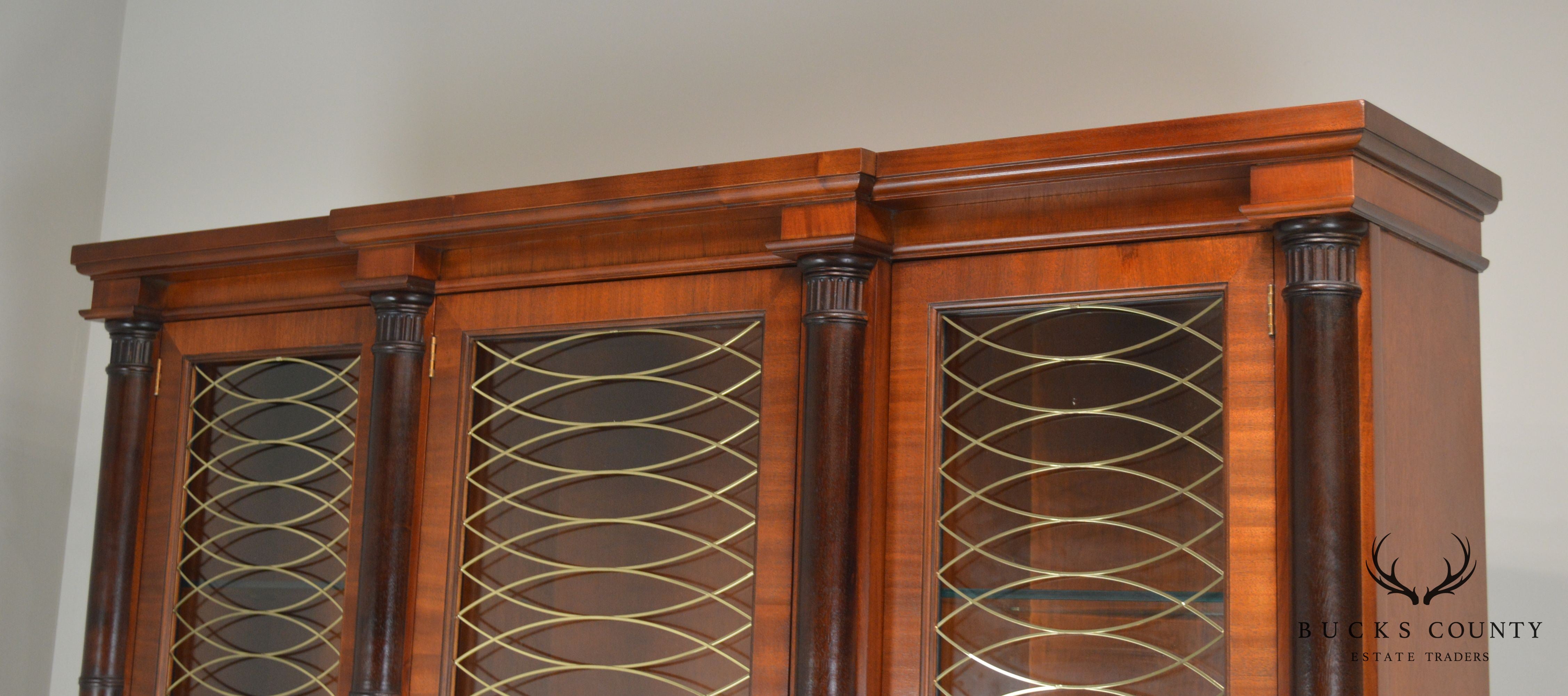 Baker Mahogany Regency Style Breakfront