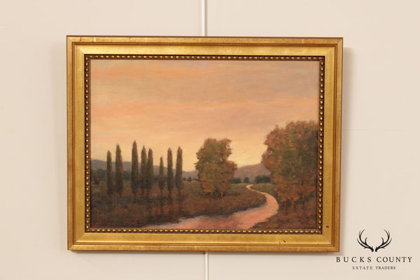 Barbara F. McKee 'Wandering River' Oil Painting