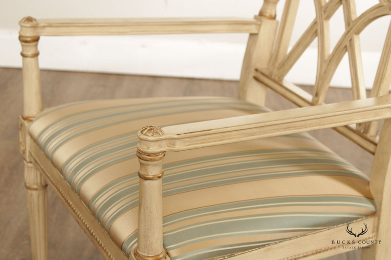Italian Florentine Style Paint Decorated Armchair