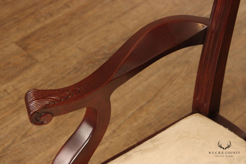 Stanley Furniture Set of Six Mahogany 'Stoneleigh' Dining Chairs