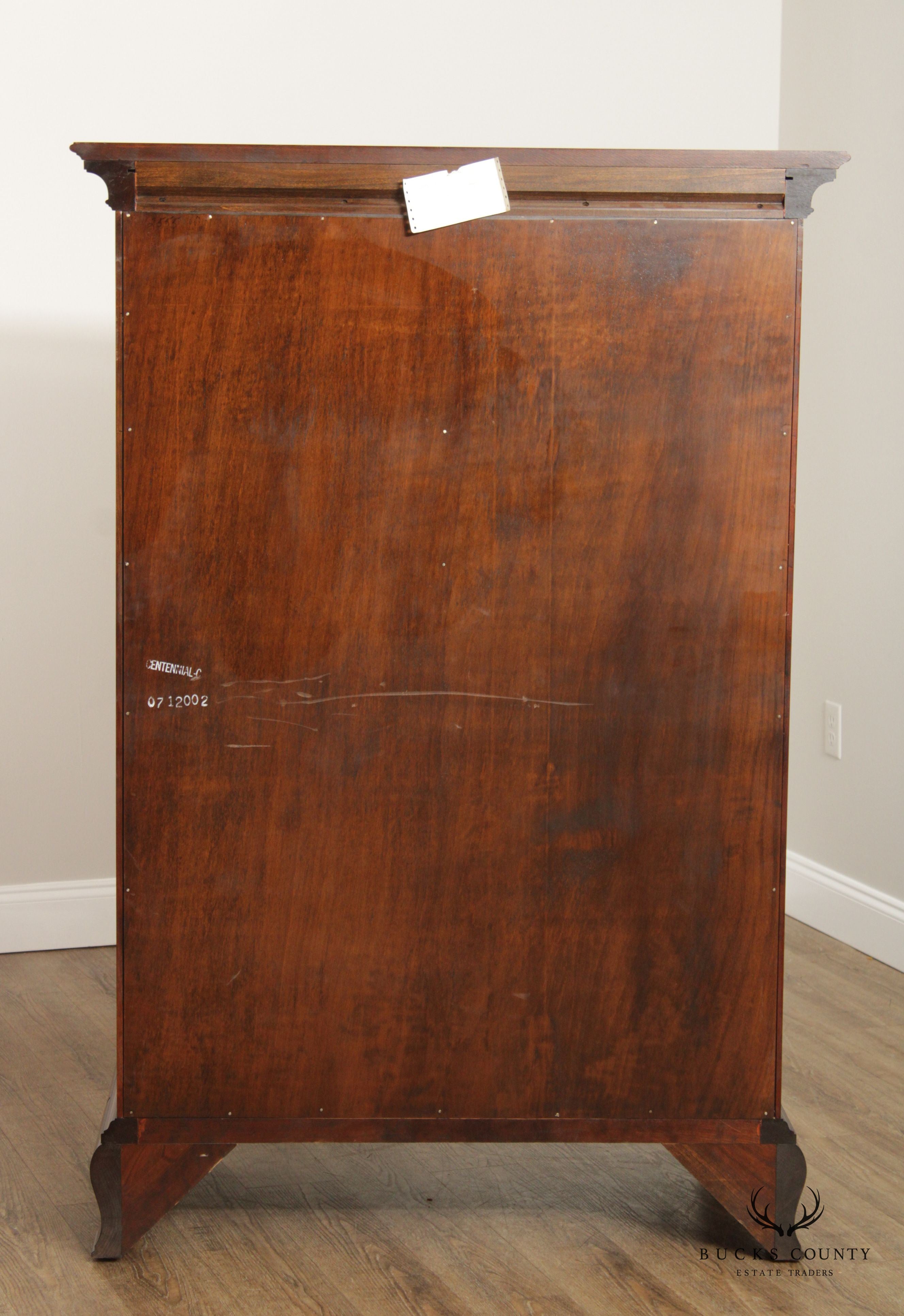 STATTON CHIPPRNDALE STYLE SOLID CHERRY TALL CHEST