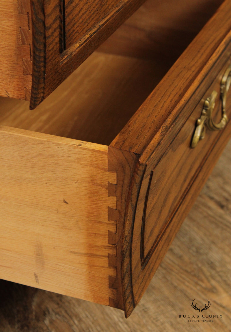 Baker Furniture French Louis XV Style Bombe Triple Dresser