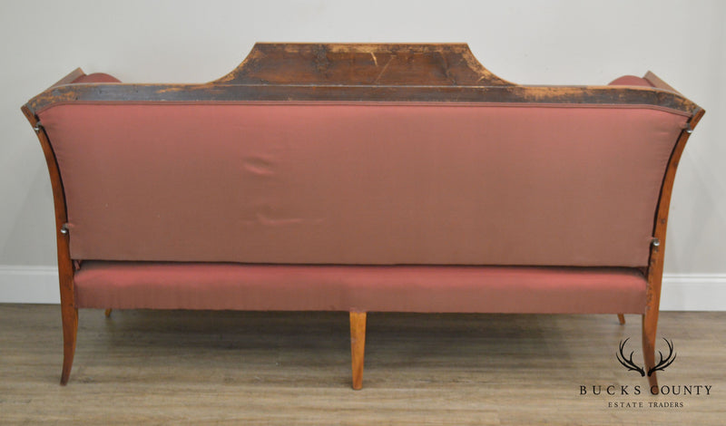 Antique 19th Century Biedermier Style Inlaid Sofac