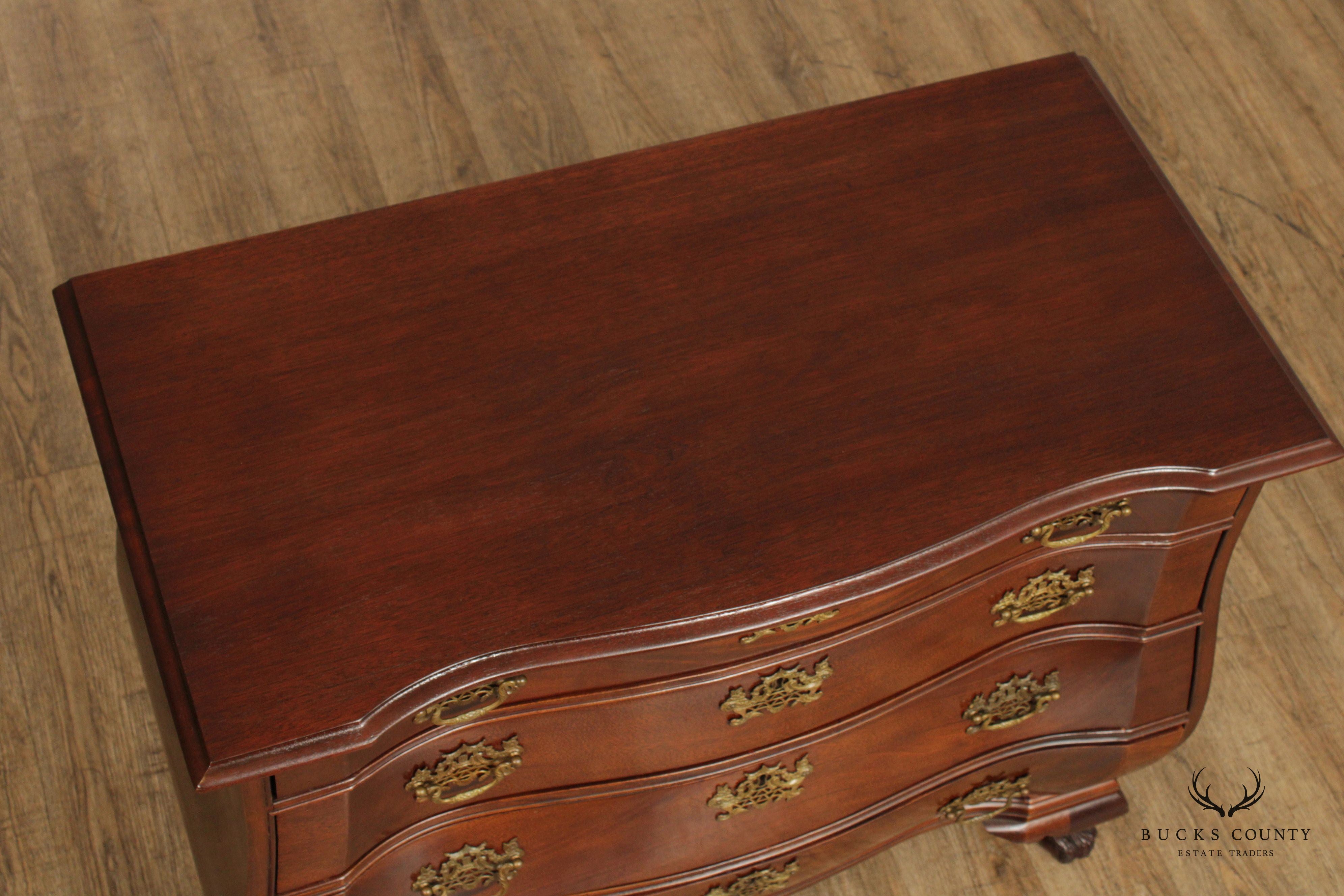 Century Sutton Collection Chippendale Style Mahogany Bombe Chest