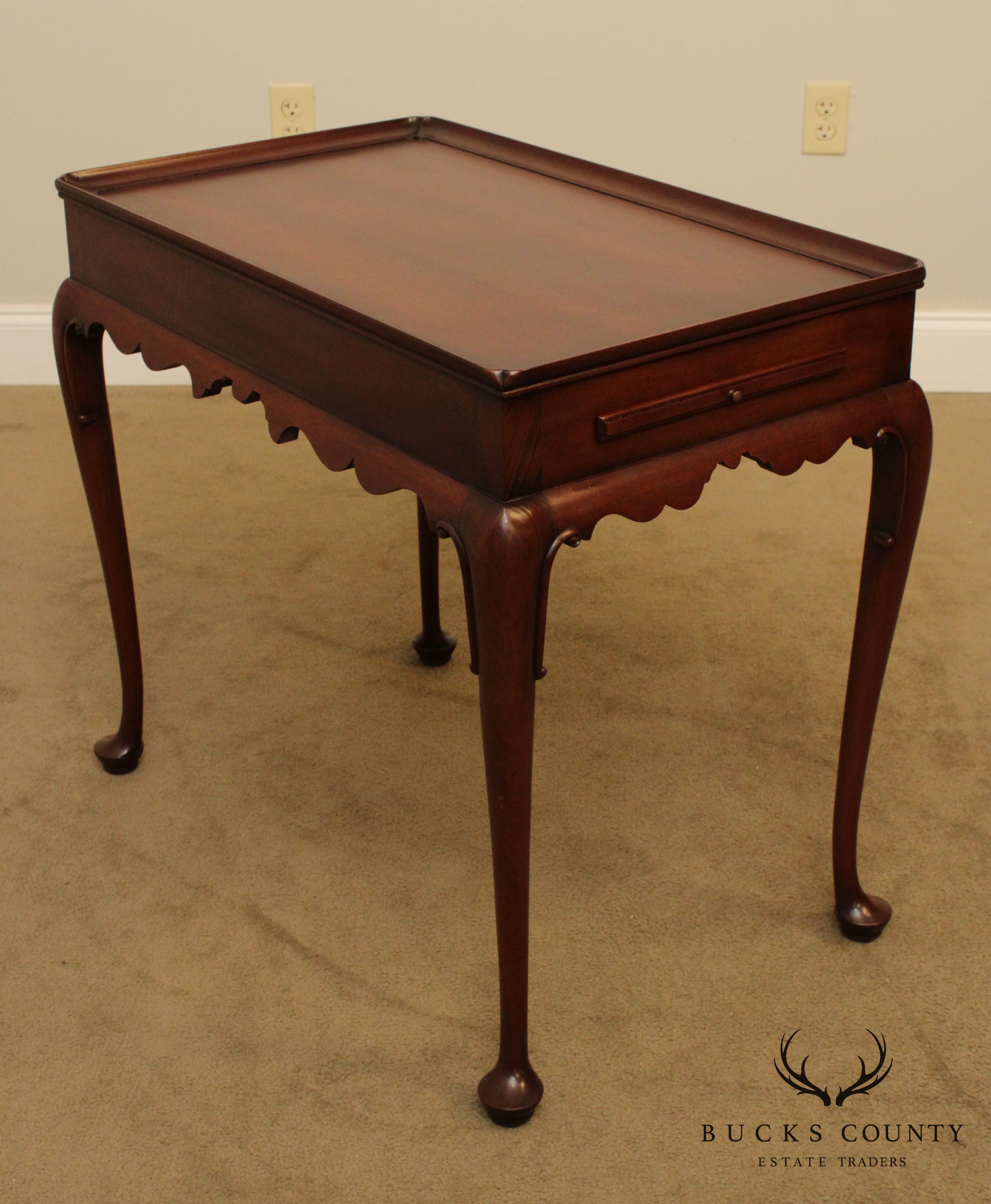 Kittinger Colonial Williamsburg Mahogany Queen Anne Tea Table (CW 8)