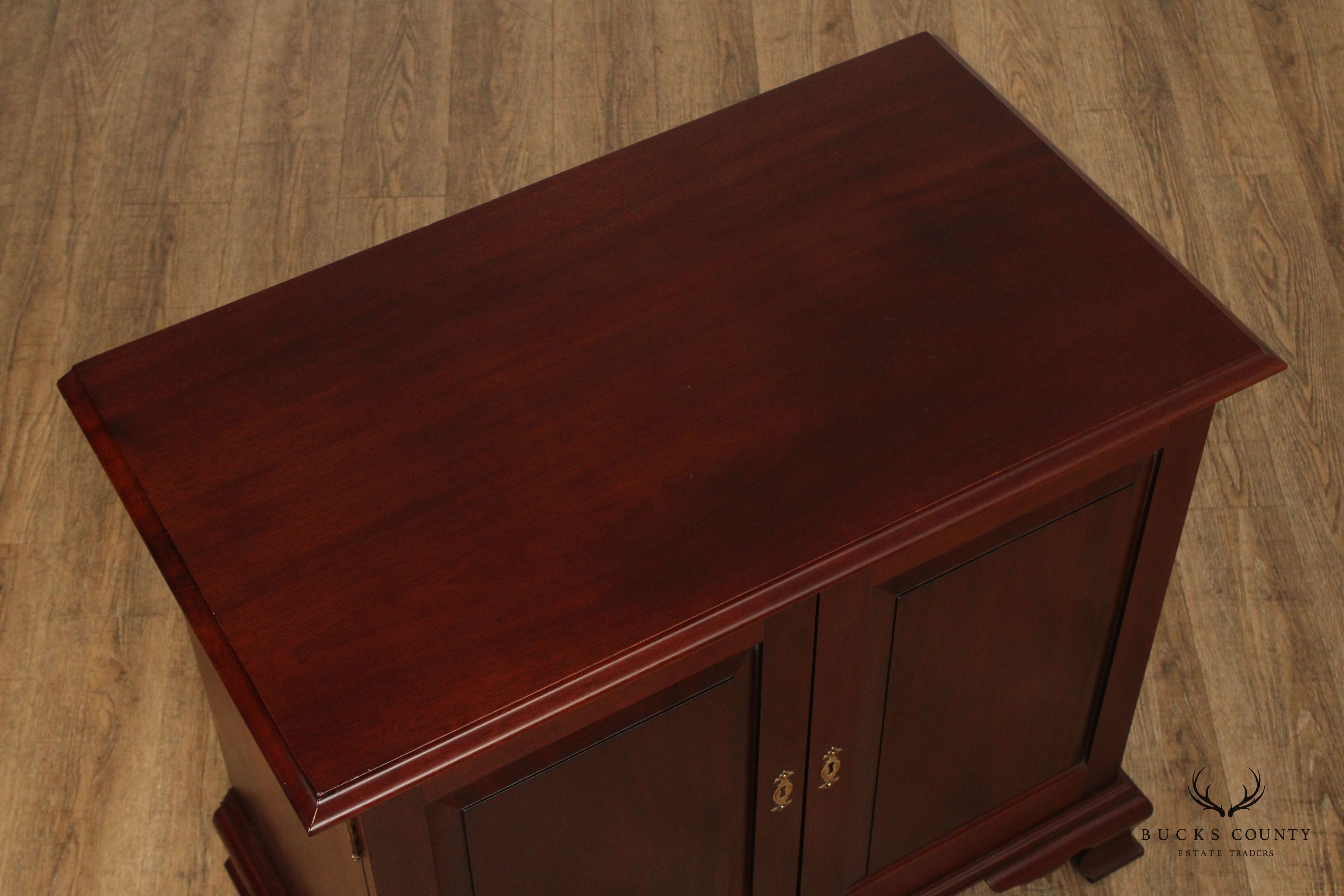 Chippendale Style Custom Mahogany Server Cabinet