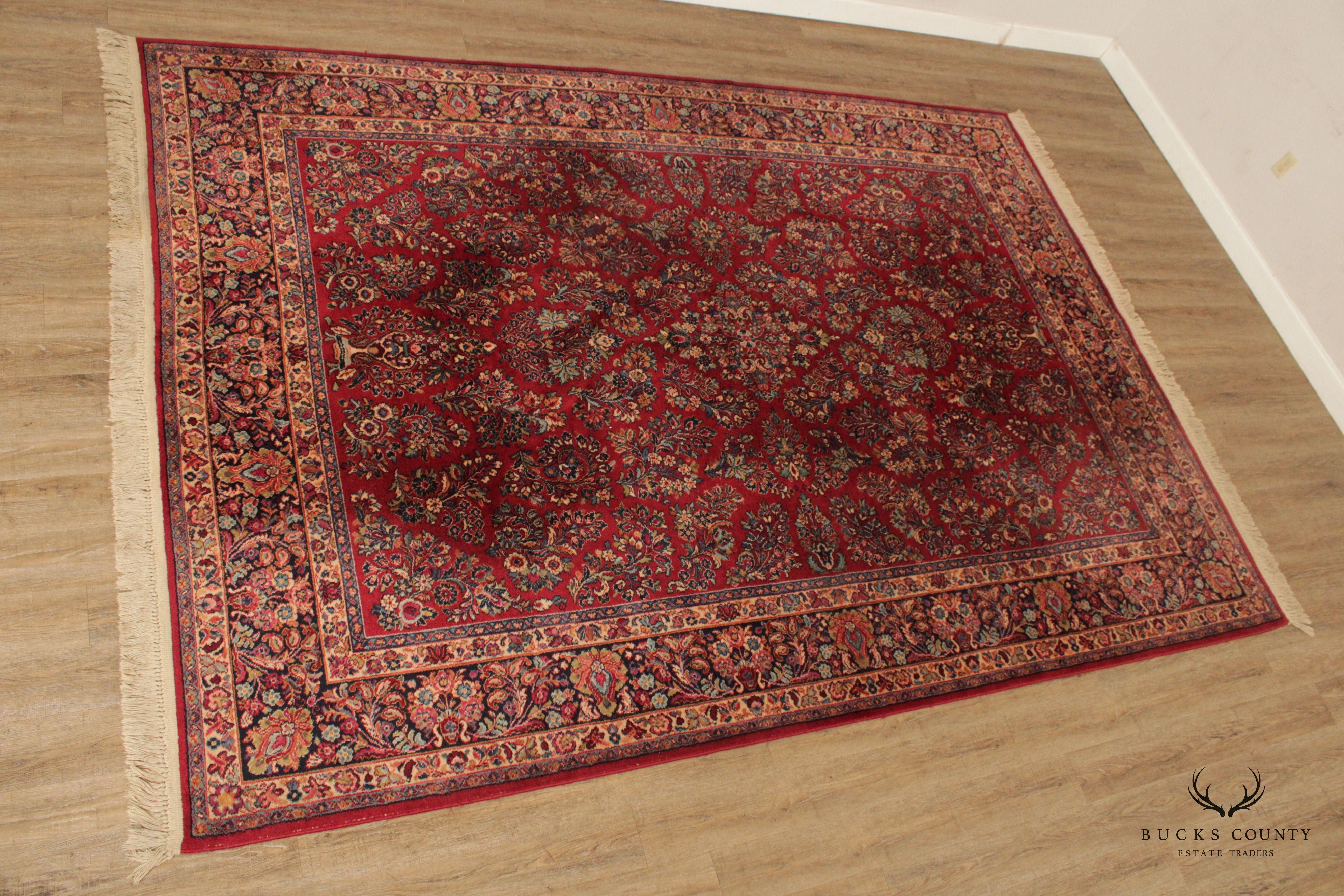 Karastan Red Sarouk 8.8 x 12 Wool Area Rug