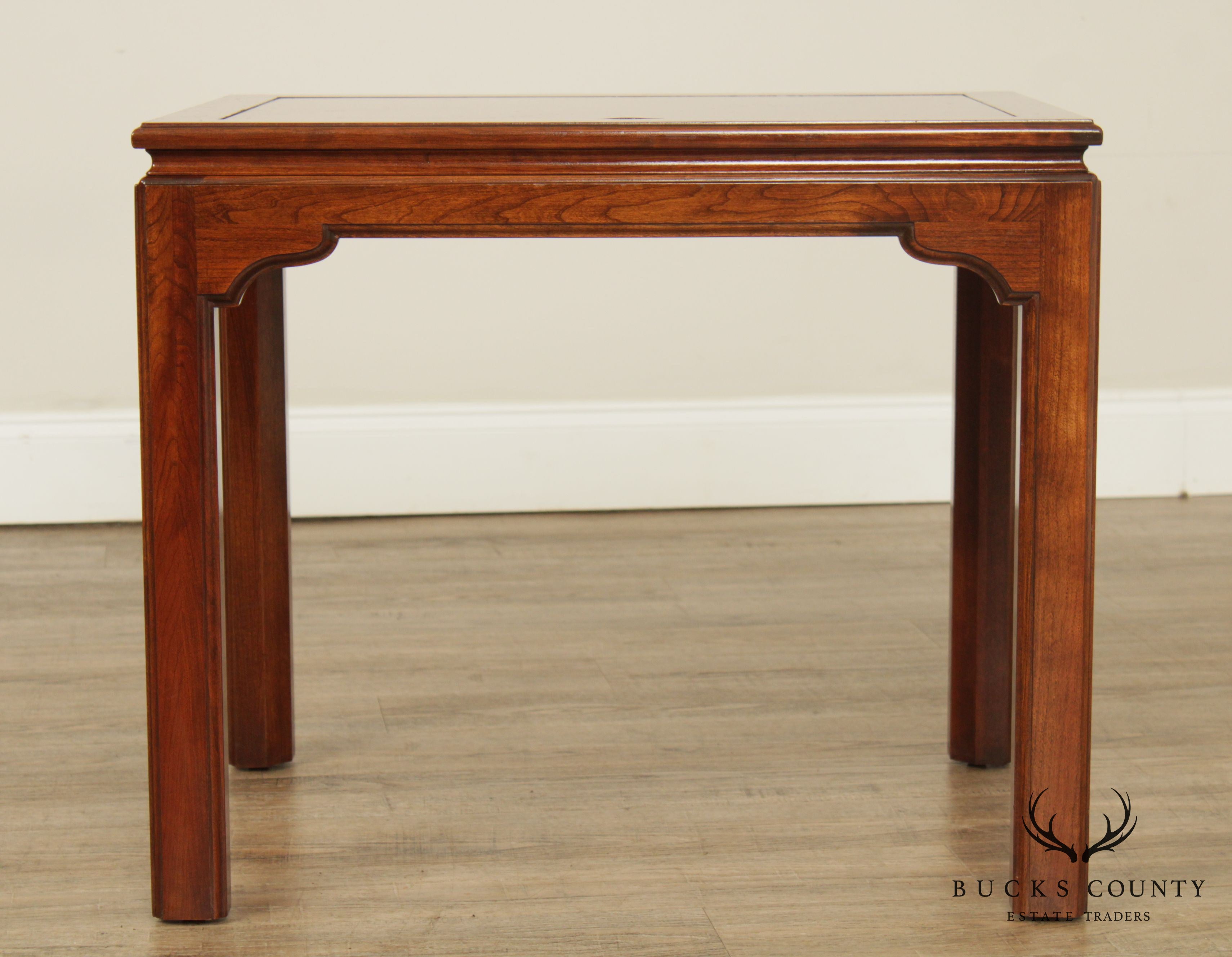 Ethan Allen Vintage Cherry Parsons Side Table