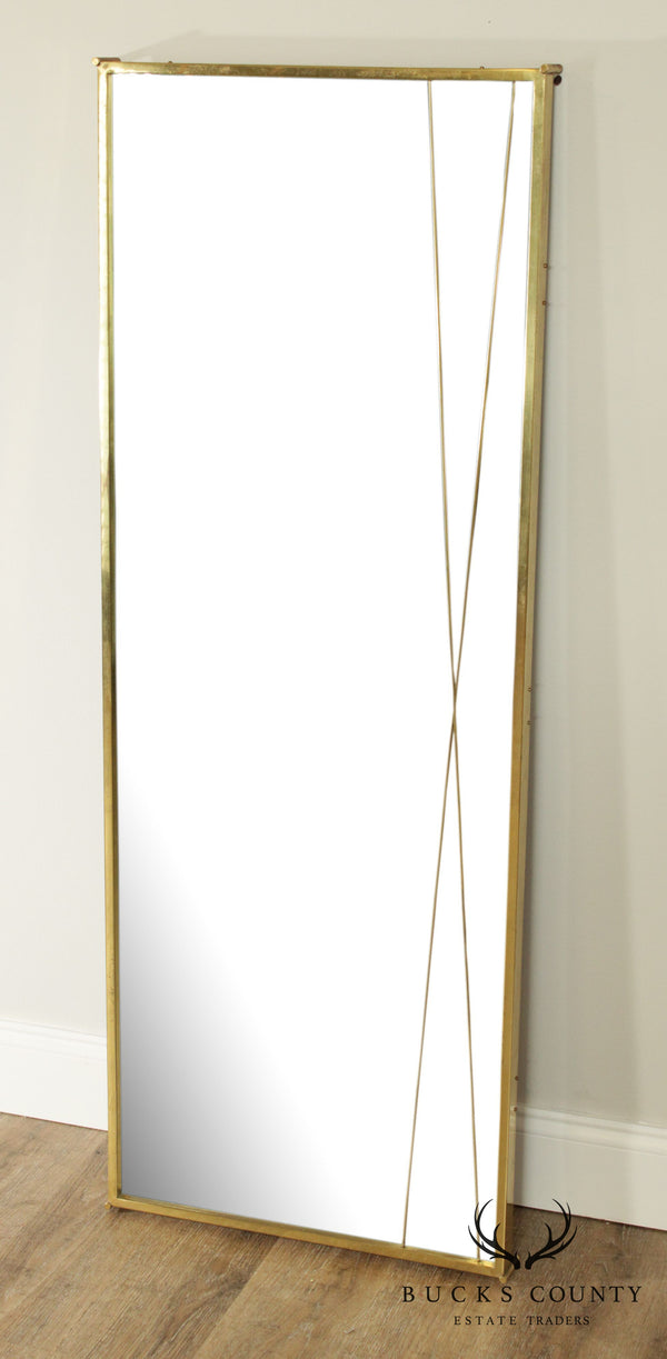 Paul McCobb Mid Century Modern Brass X Mirror