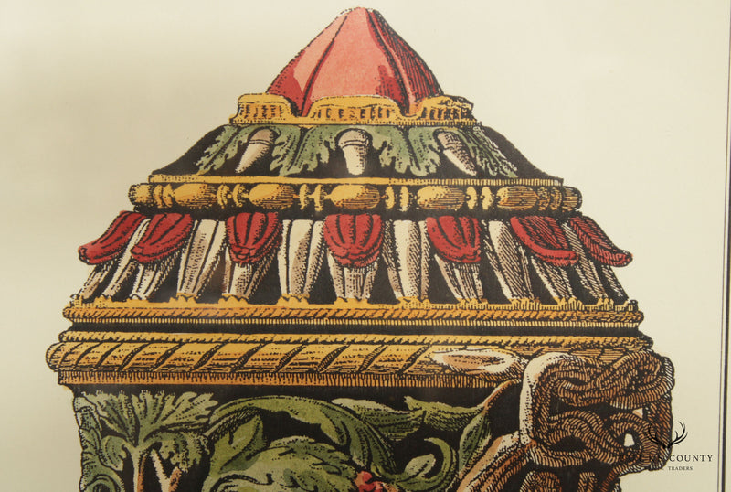 Italian Neoclassical Style Pair of Urn Decorative Prints