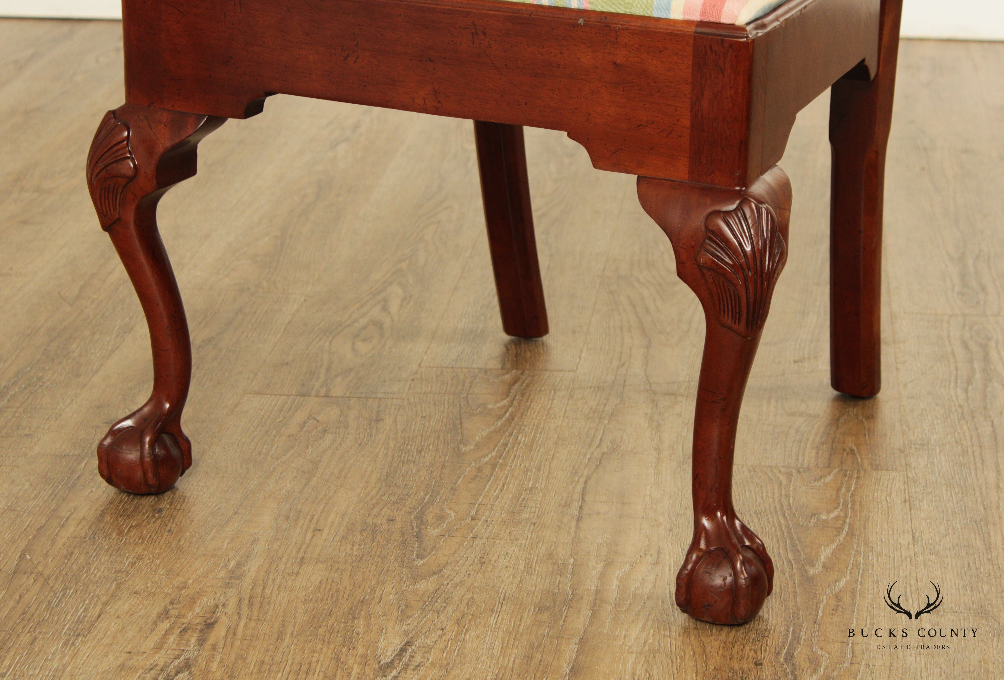 Chippendale Style Mahogany Ball and Claw Side Dining Chair