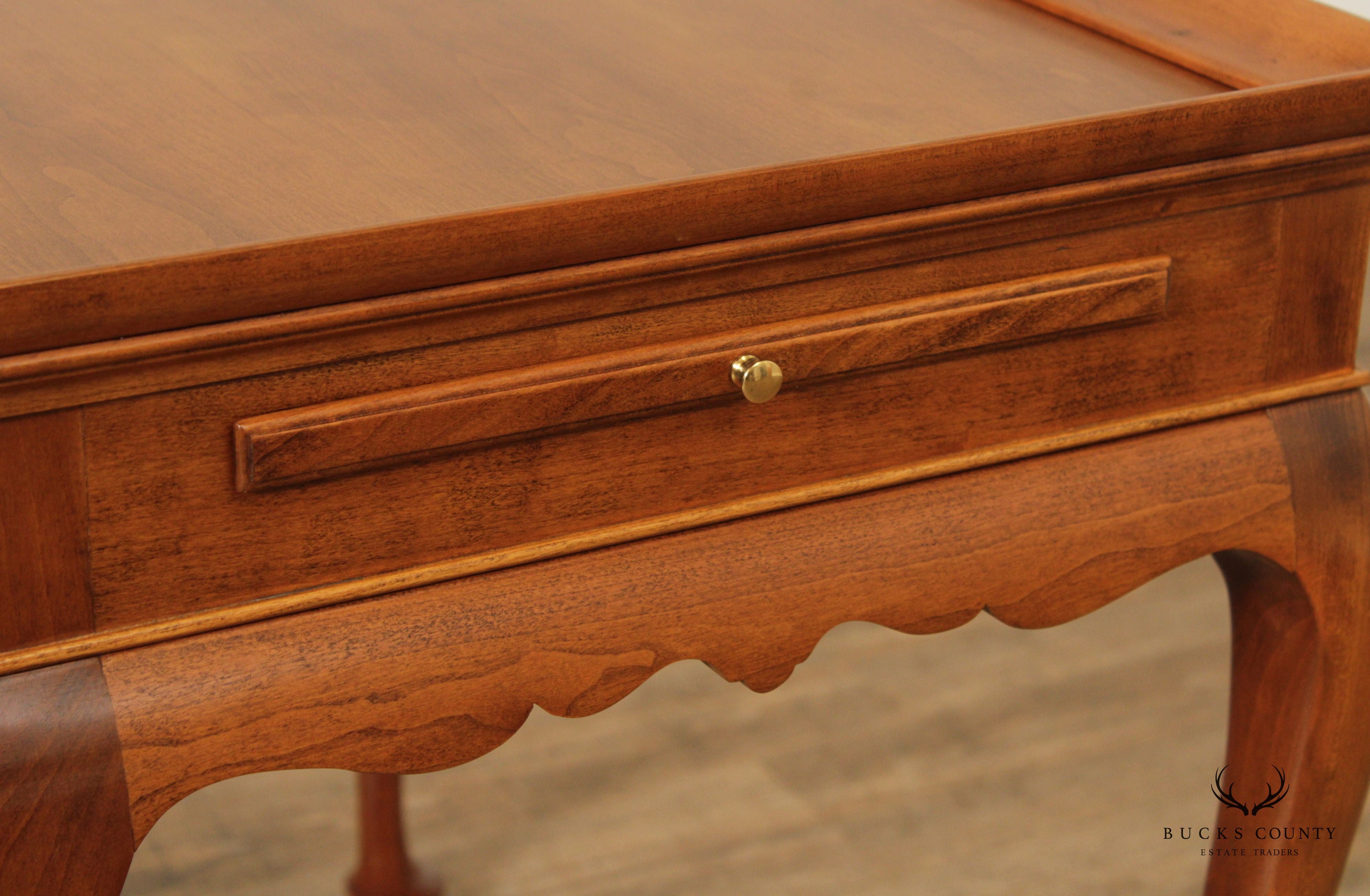 Stickley Queen Anne Style Cherry Tea Table