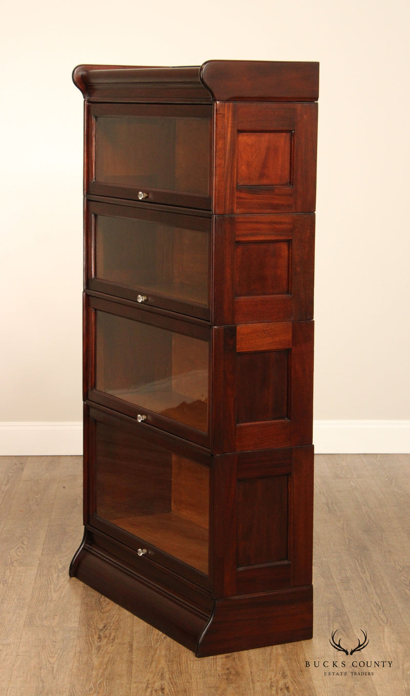 HumphreyWidman Four Stack Antique Mahogany Barrister Bookcase Bucks