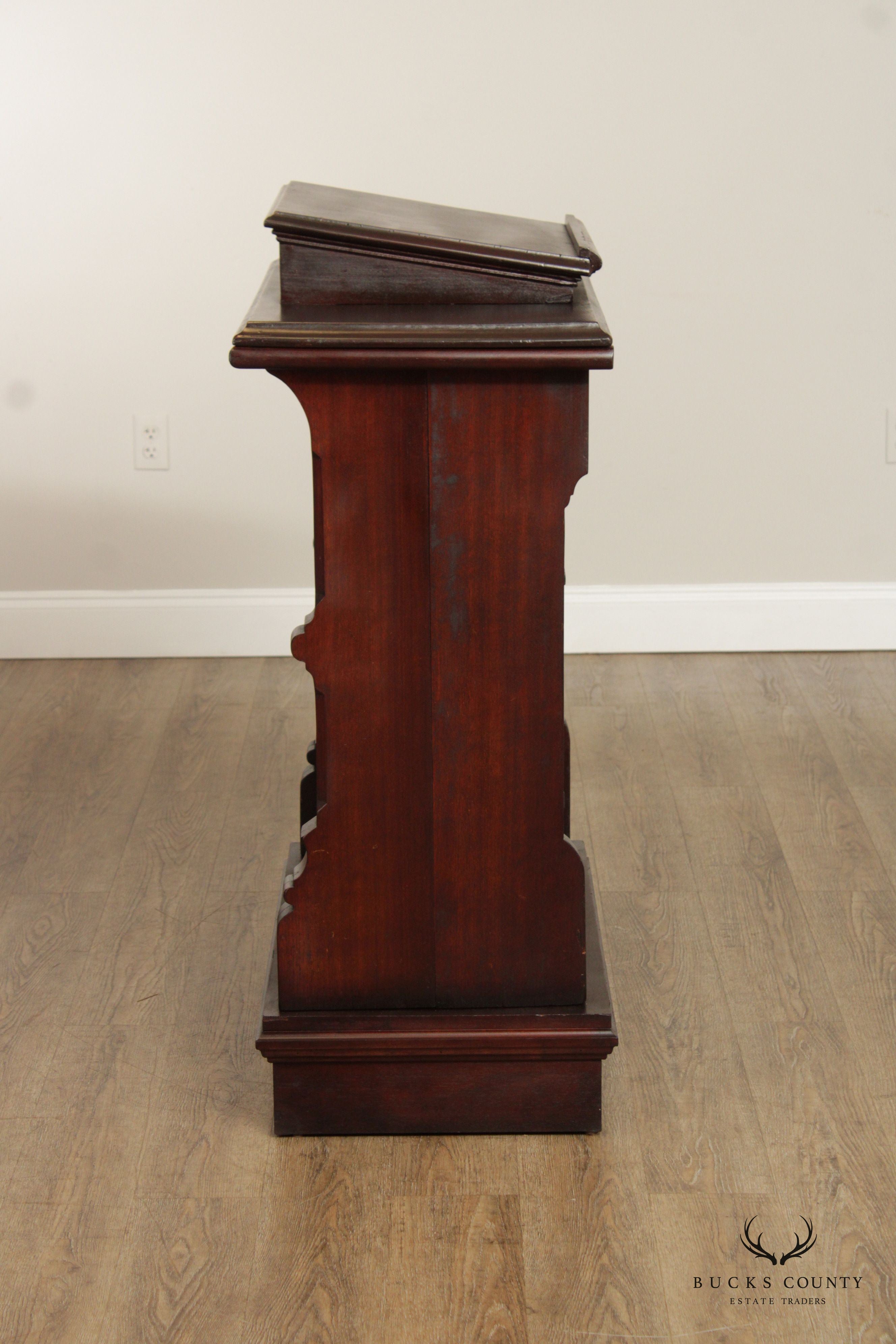 Gothic Revival Carved Walnut Podium