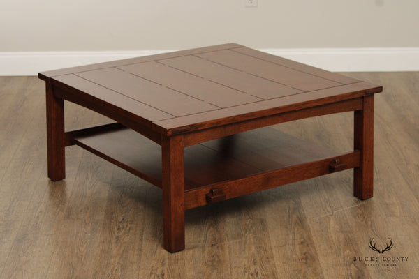 Stickley Mission Collection Oak Butterfly Top Cocktail Table