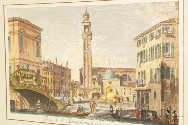 Italian Venetian 'View of Campo Dei Santi Apostoli' Art Print, After Canaletto