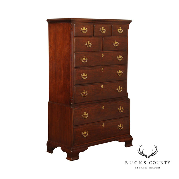 Drexel Chippendale Style 'Vintage Cherry' Chest on Chest