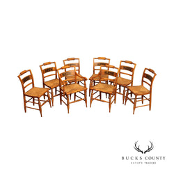 Vintage maple dining online chairs