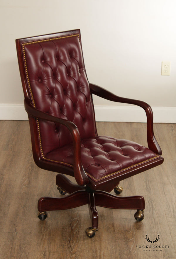 Hancock & Moore Leather Tufted Executive Desk Chair