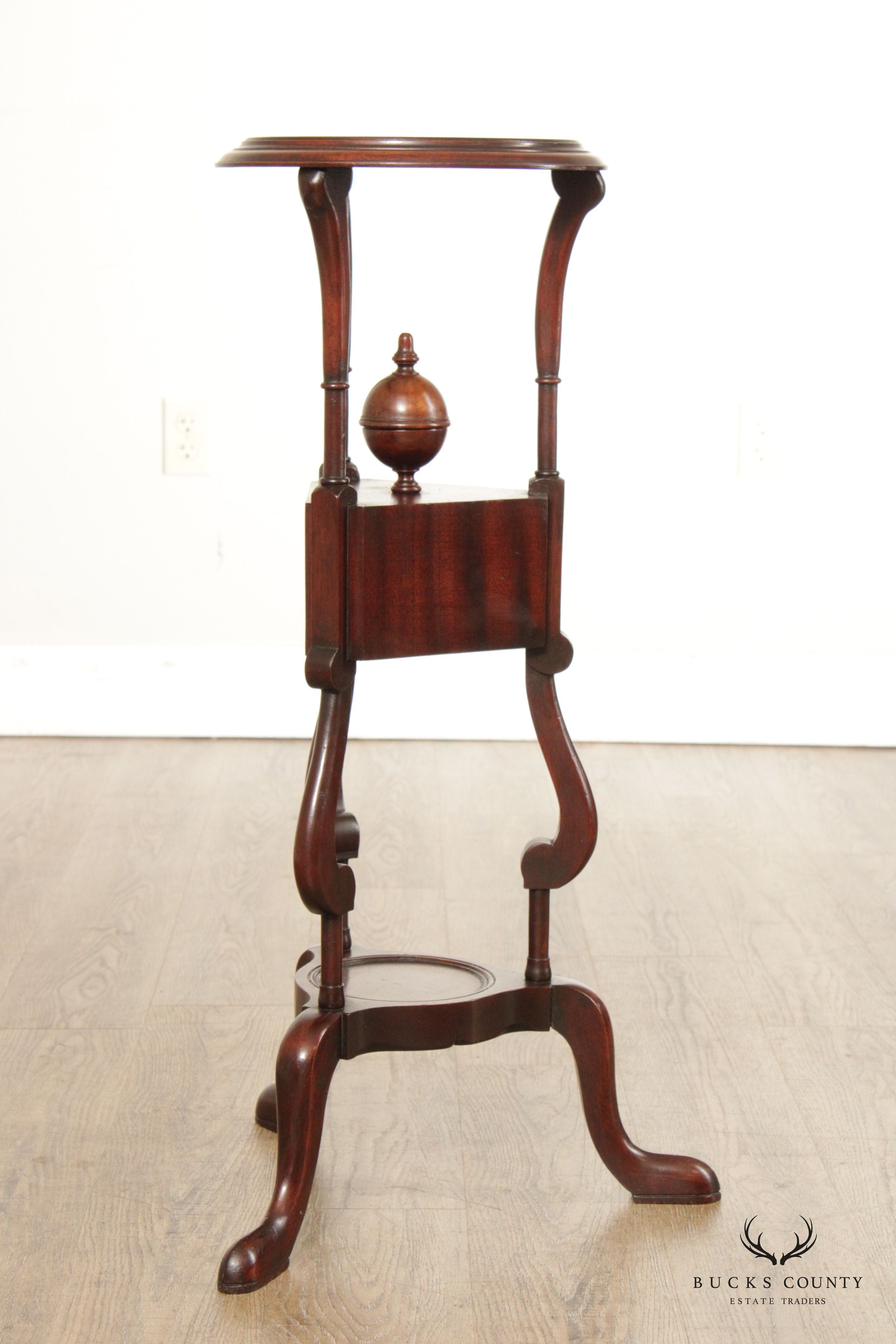 Antique English Georgian Mahogany Wig Stand