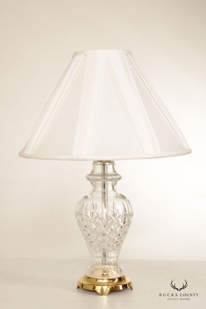 Waterford Pair of Cut Crystal 'Alana' Table Lamps