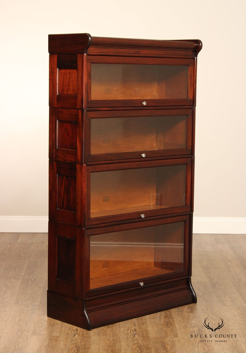 HumphreyWidman Four Stack Antique Mahogany Barrister Bookcase Bucks
