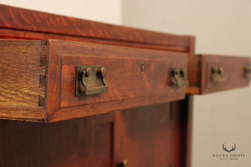 Antique Mission Oak Sideboard Buffet
